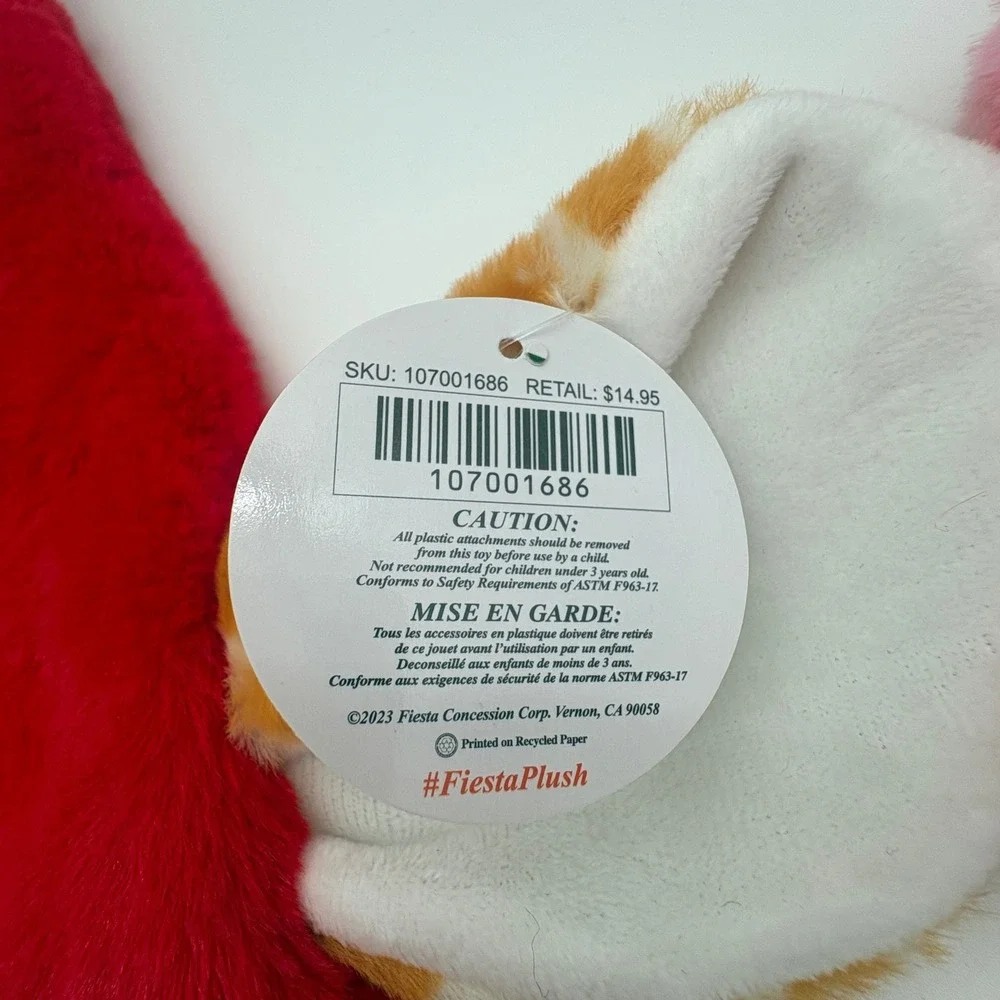 San Diego Zoo Wildlife Alliance Plush Santa Hats Giraffe Axolotl Set of 2 NEW‎
